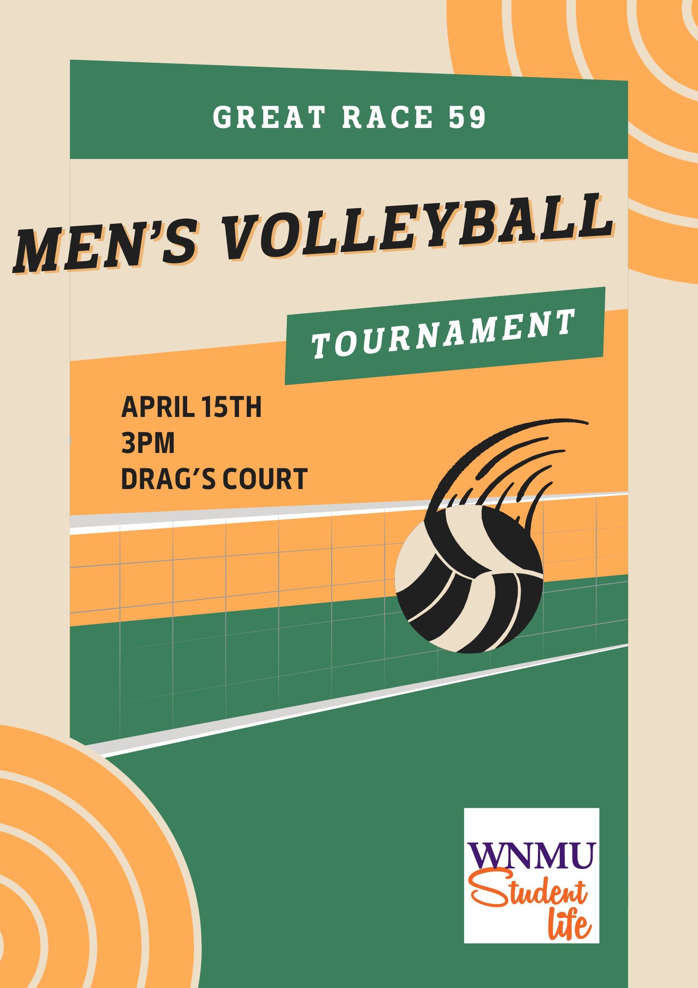 Great Race 59: Men's Volleyball Game