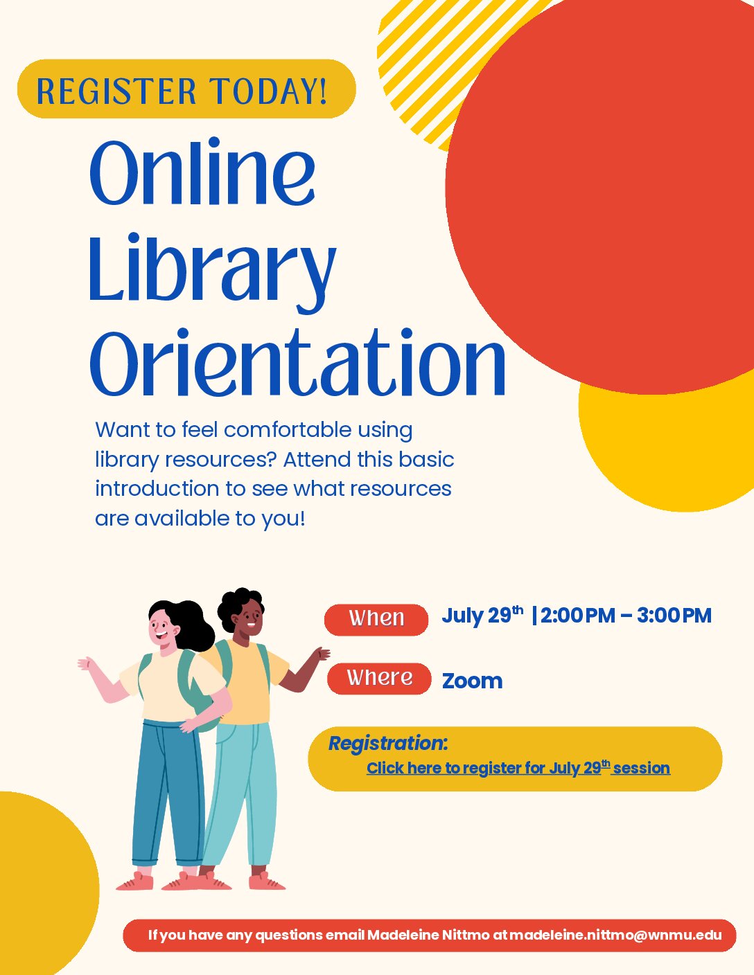 Student Library Orientation - Online