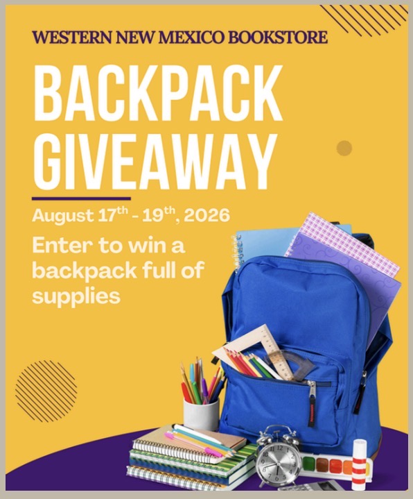 WNMU Bookstore Backpack Giveaway